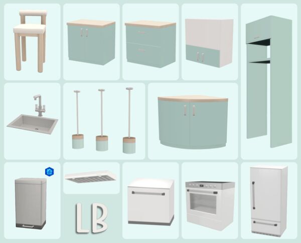 Ultimate Kitchen CC Mega-Pack for TS4 1 Ultimate Kitchen CC Mega-Pack for TS4 Sims 4 CC