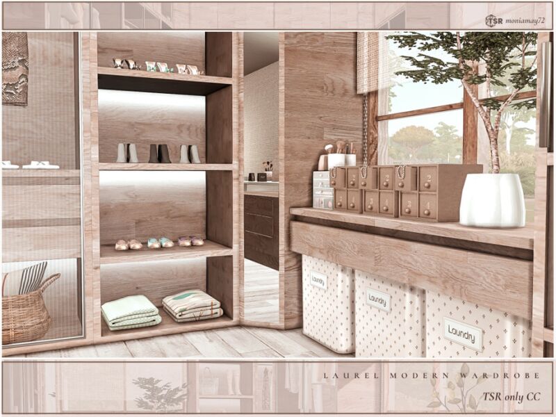Stylish Laurel Modern Wardrobe for Your Sims 4 sims 4 cc laurel modern wardrobe tsr only cc by moniamay72 5