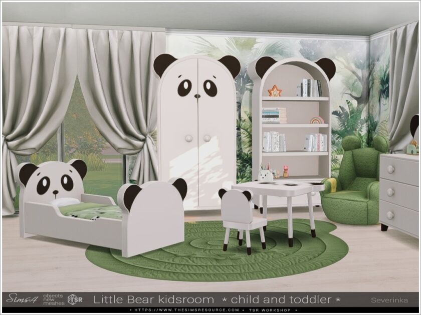 Little Bear Kidsroom 2 sims 4 cc little bear kidsroom 2