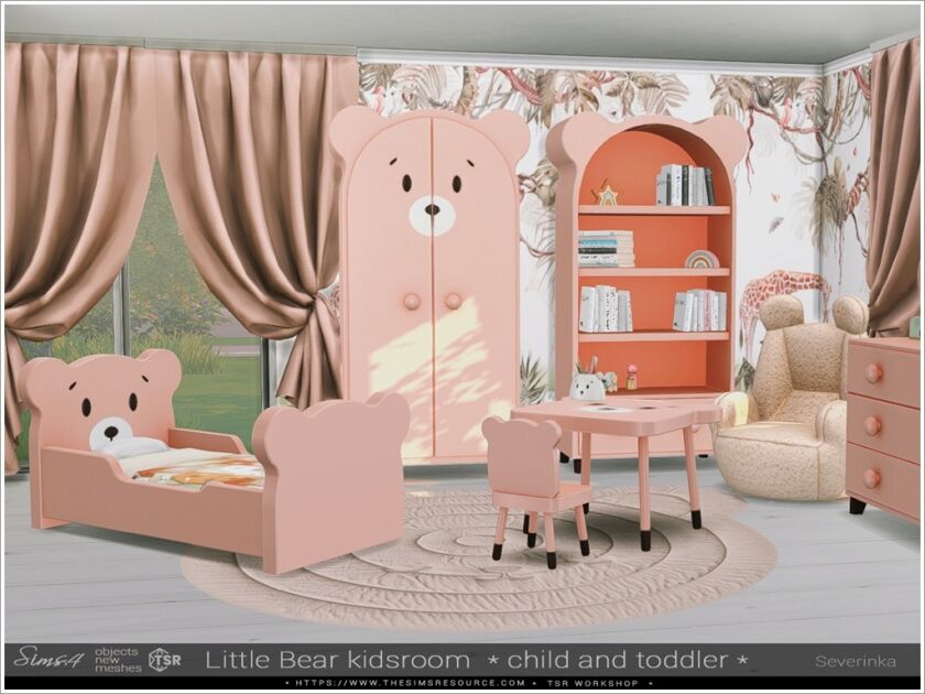 Little Bear Kidsroom 3 sims 4 cc little bear kidsroom 3