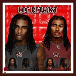 Stylish LOC Retwist by Khadijah551 Sims 4 CC