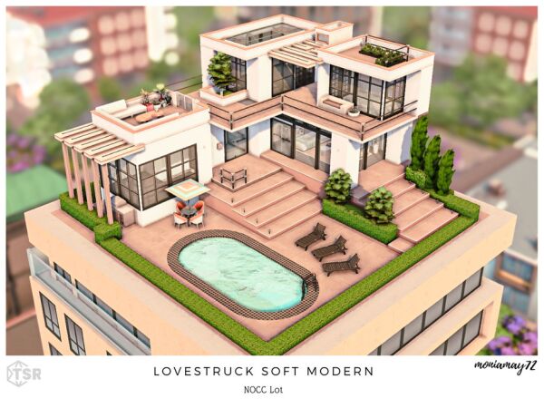 Lovestruck Soft Modern Nocc LOT 1 Lovestruck Soft Modern Nocc LOT Sims 4 CC