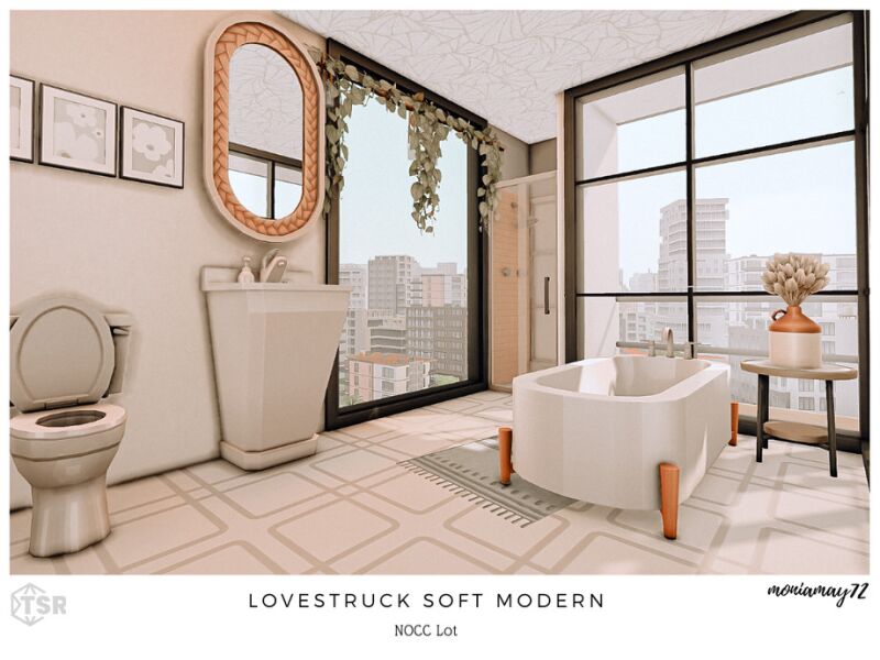 Lovestruck Soft Modern Nocc LOT 7 sims 4 cc lovestruck soft modern nocc lot by moniamay72 5