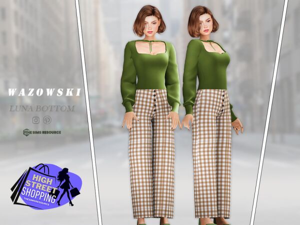 Luna Bottom by _Wazowski_ 1 Luna Bottom by _Wazowski_ Sims 4 CC
