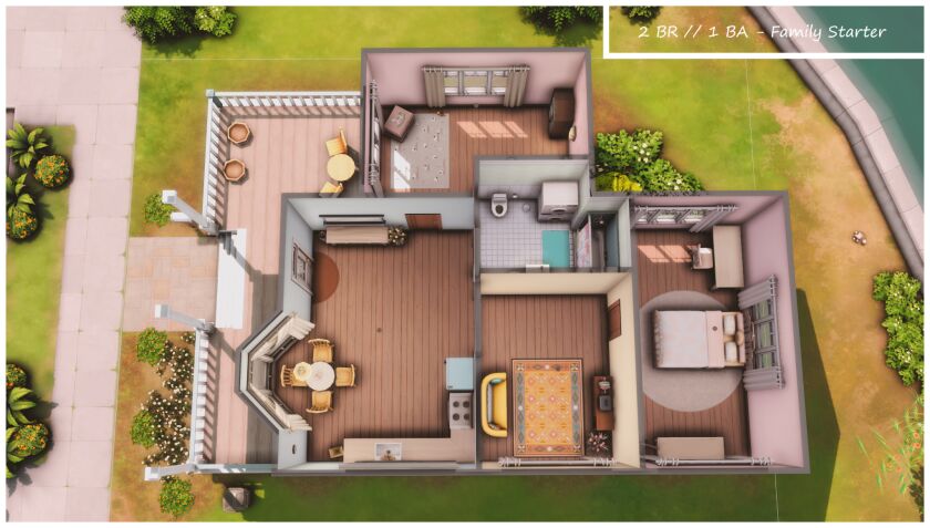 Charming Family Starter Home in Willow Creek 2 sims 4 cc made by me gallery id lilabella12 lot type 3 1