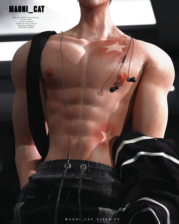 Star Sunburn Tattoo by Maoni Cat 1 Star Sunburn Tattoo by Maoni Cat Sims 4 CC