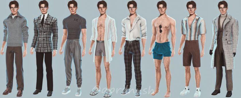 Meet Mark: The Fashionable Genius 2 sims 4 cc mark mark has 8 outfits each wardrobe 5