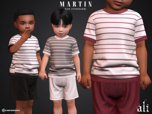 Toddler Male Martin Top by ALI 1 Toddler Male Martin Top by ALI Sims 4 CC