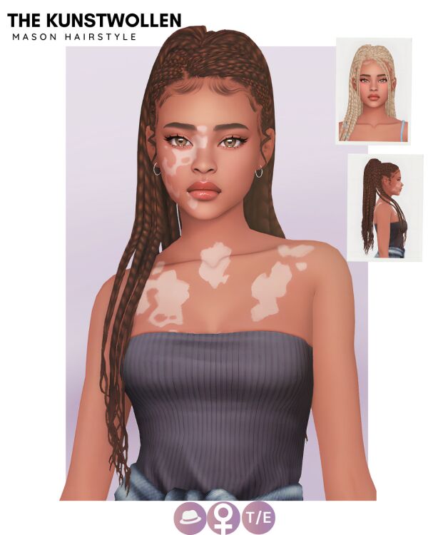 Stylish Mason Hairstyle for Women 1 Stylish Mason Hairstyle for Women Sims 4 CC