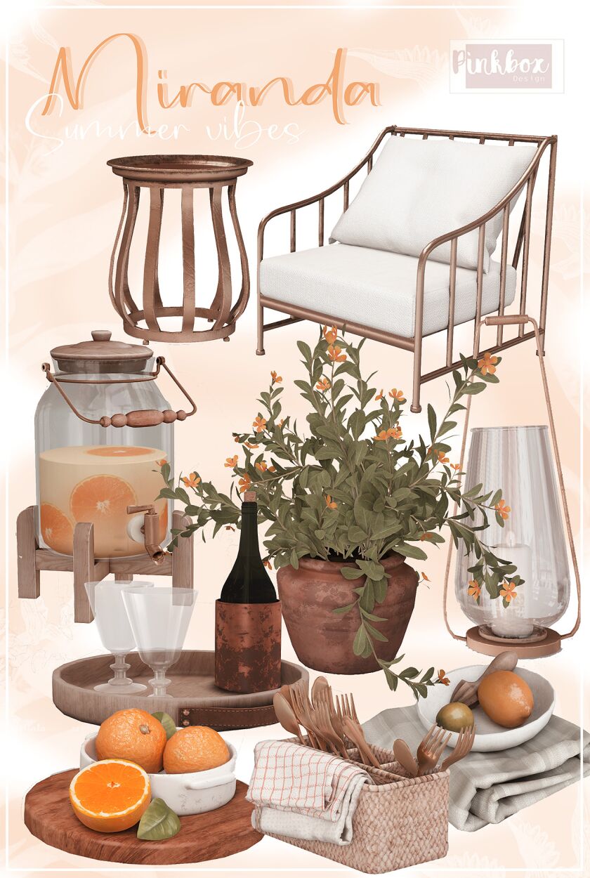 Miranda: Summer Outdoor Collection 1 Miranda: Summer Outdoor Collection Sims 4 CC