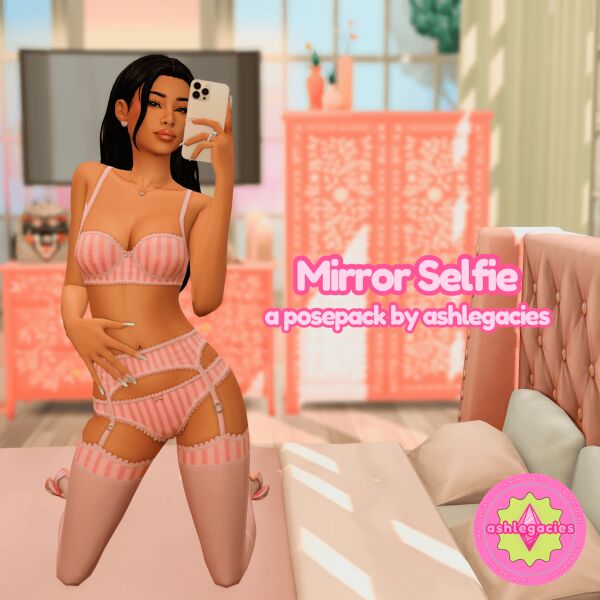 Mirror Selfie Posepack 1 Mirror Selfie Posepack Sims 4 CC