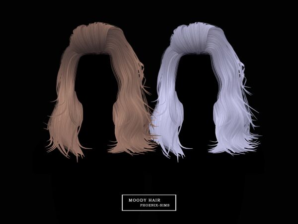 Moody Hair 1 Moody Hair Sims 4 CC