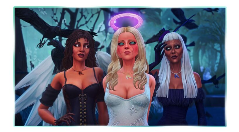 Murder Angel Charm Necklace 3 sims 4 cc murder angel charm necklace by darlingdesires 4