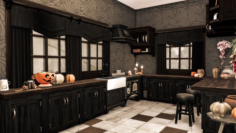 Mysterious House for Halloween 9 sims 4 cc mysterious house halloween by danuta720 2