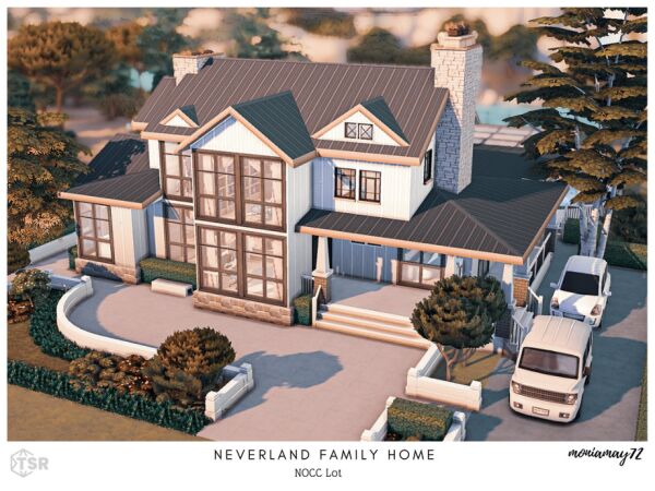 Neverland Family Home - A CC Free Lot 1 Neverland Family Home – A CC Free Lot Sims 4 CC