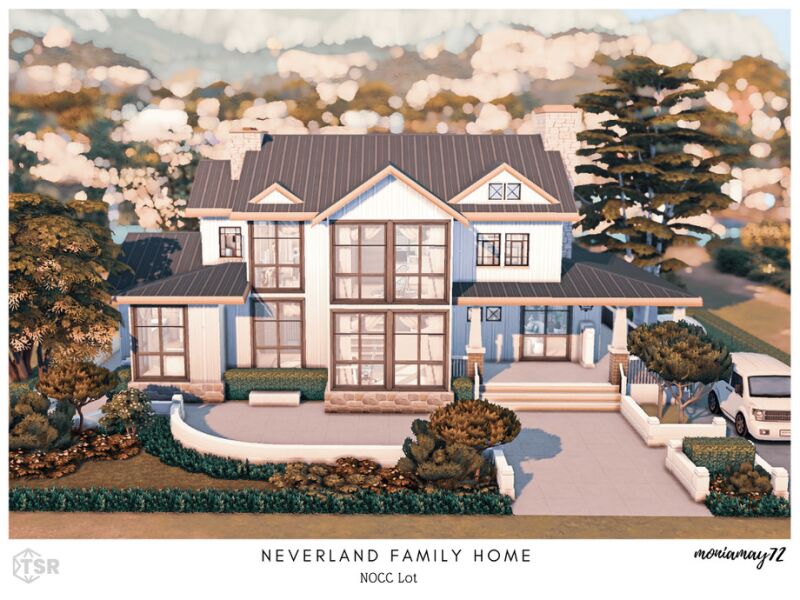 Neverland Family Home - A CC Free Lot 11 sims 4 cc neverland family home no cc lot by moniamay72 2