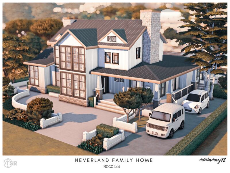 Neverland Family Home - A CC Free Lot 10 sims 4 cc neverland family home no cc lot by moniamay72 3