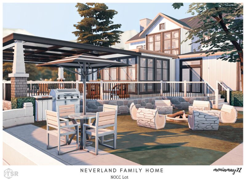Neverland Family Home - A CC Free Lot 5 sims 4 cc neverland family home no cc lot by moniamay72 7