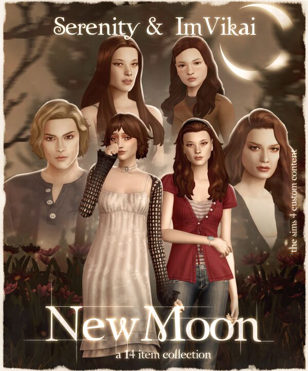 Explore the New Moon Collection by Serenity 1 Explore the New Moon Collection by Serenity Sims 4 CC
