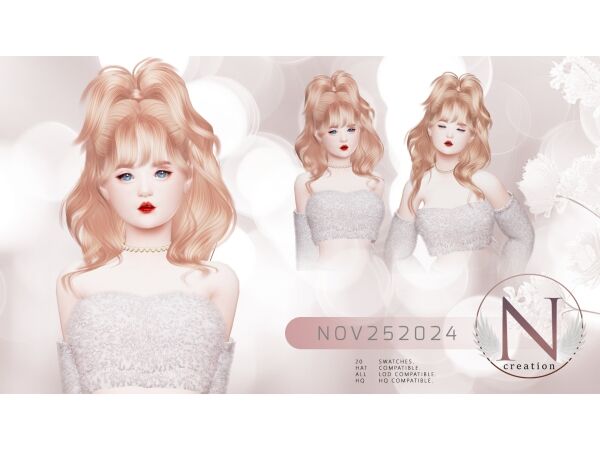 Nilyn Hair NOV252024 1 Nilyn Hair NOV252024 Sims 4 CC