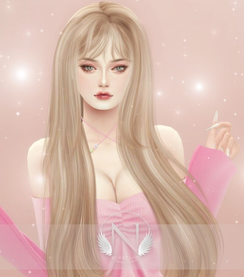 Stunning Nilyn Hair for Sims 4 sims 4 cc nilyn hair sep142024 2