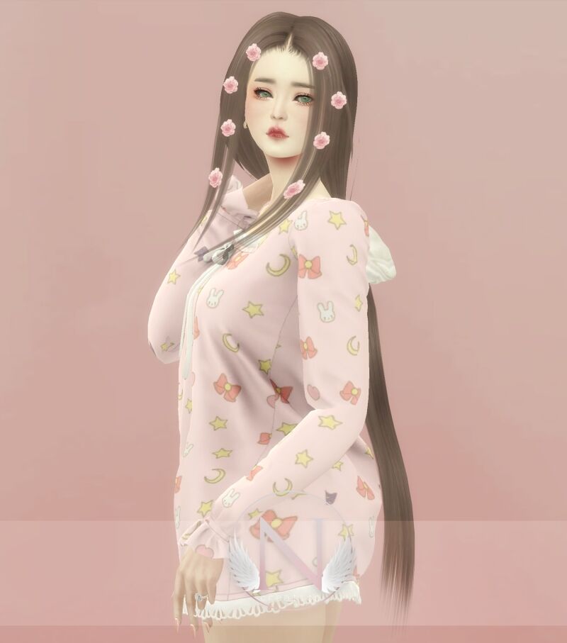 Nilyn Hair SEP162024 4 sims 4 cc nilyn hair sep162024 2
