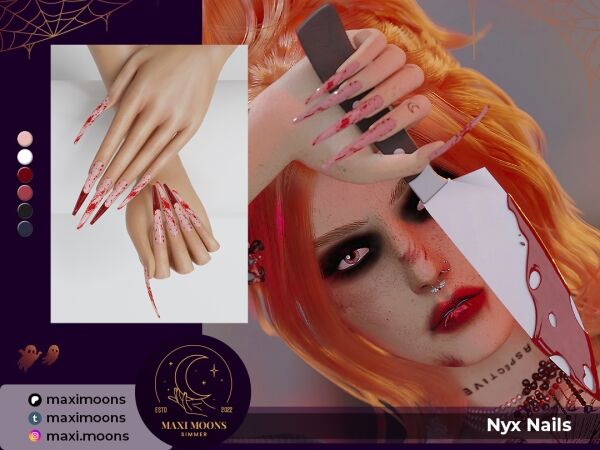 Stylish NYX Nail Designs 1 Stylish NYX Nail Designs Sims 4 CC