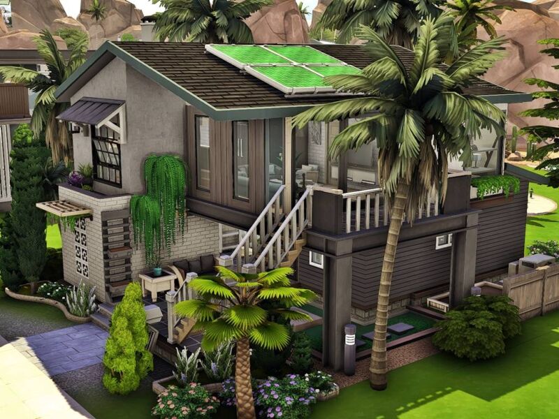 Oasis Cozy Home 2 - A Comfortable Retreat 4 sims 4 cc oasis cozy home 2 by raysims9 2