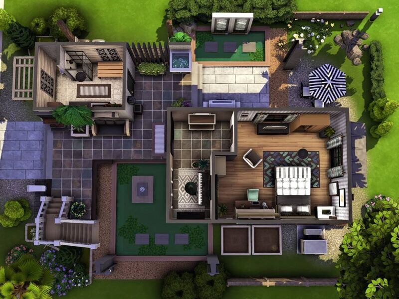 Oasis Cozy Home 2 - A Comfortable Retreat 3 sims 4 cc oasis cozy home 2 by raysims9 3