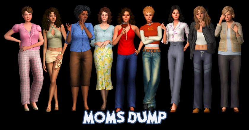 October Sim Dump - Moms 1 October Sim Dump – Moms Sims 4 CC