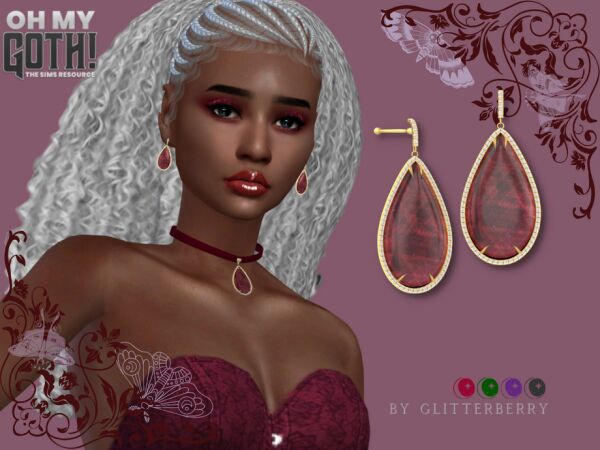 Stylish Dusk Earrings for Your Sims 1 Stylish Dusk Earrings for Your Sims Sims 4 CC