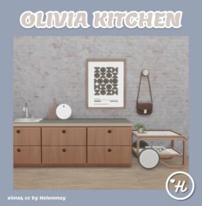 Olivia Kitchen Design Inspiration Sims 4 CC