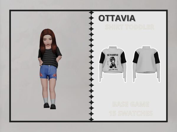 Ottavia - Toddler Shirt 1 Ottavia – Toddler Shirt Sims 4 CC