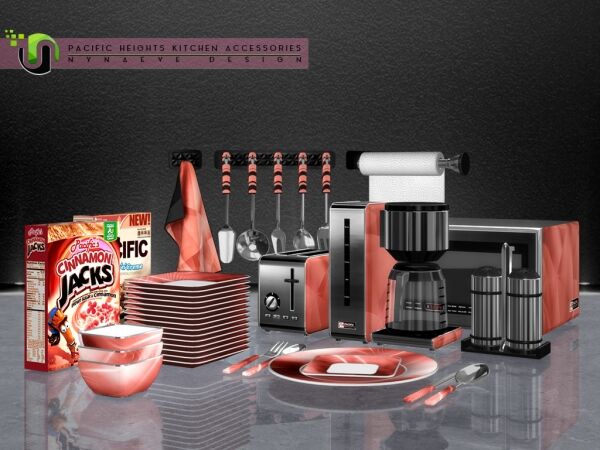 Pacific Heights Kitchen Accessories 1 Pacific Heights Kitchen Accessories Sims 4 CC
