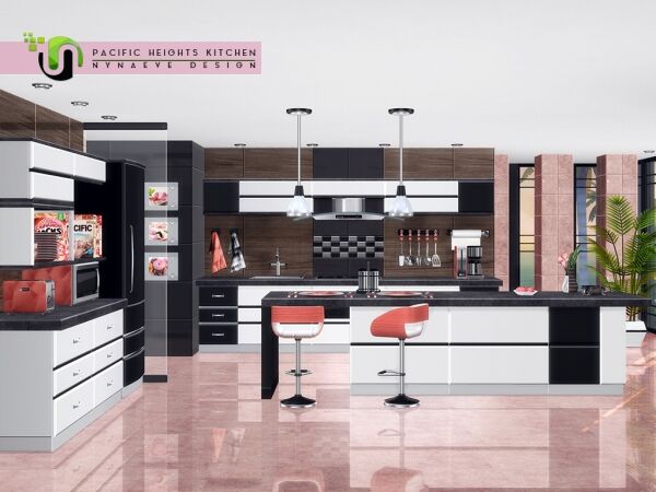 Pacific Heights Kitchen Accessories 4 sims 4 cc pacific heights kitchen accessories by nynaevedesign 2