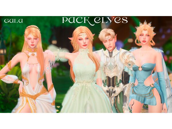 Pack Elves by Gala_Sim 1 Pack Elves by Gala_Sim Sims 4 CC