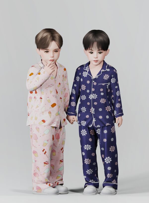 Pajama Set 02 PU by KK's Creation 1 Pajama Set 02 PU by KK’s Creation Sims 4 CC