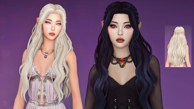 Paranormal Eldoriel Hairstyle by The Kunstwollen 4 sims 4 cc paranormal eldoriel hairstyle by the kunstwollen 2