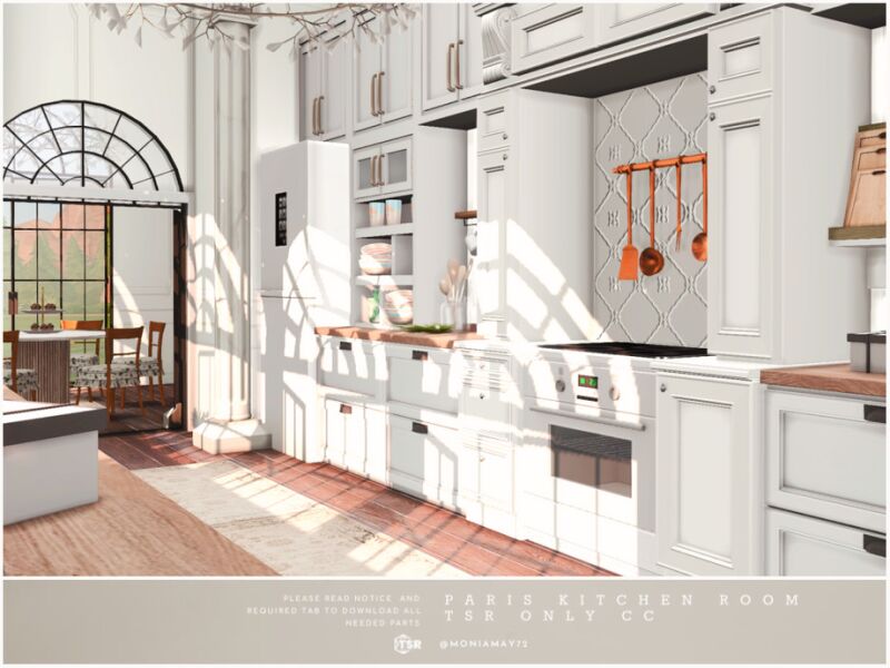 Chic Paris Kitchen CC by Moniamay72 5 sims 4 cc paris kitchen tsr only cc by moniamay72 2