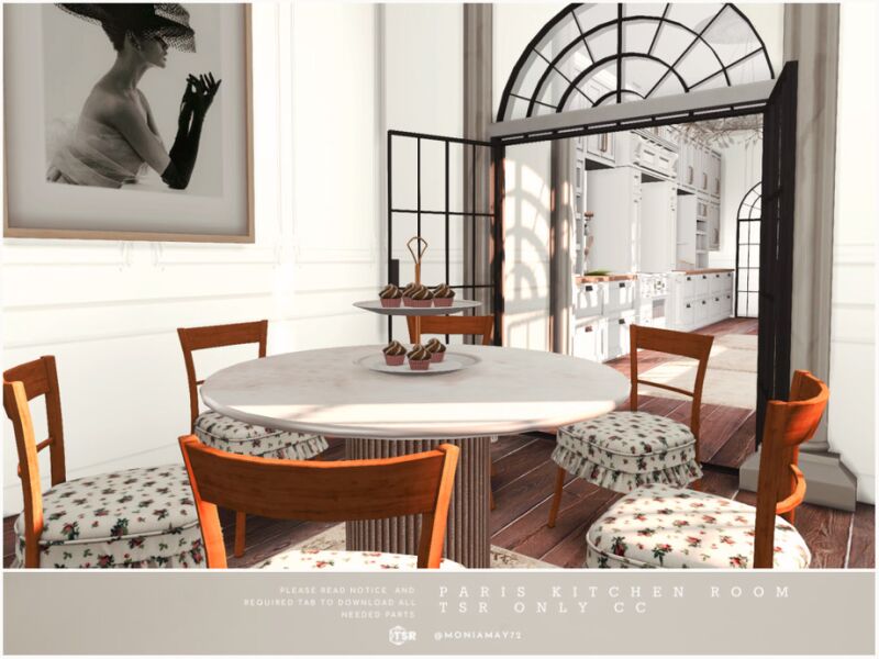 Chic Paris Kitchen CC by Moniamay72 2 sims 4 cc paris kitchen tsr only cc by moniamay72 4