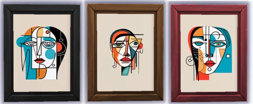 Picasso Faces Line Art 1 Picasso Faces Line Art Sims 4 CC