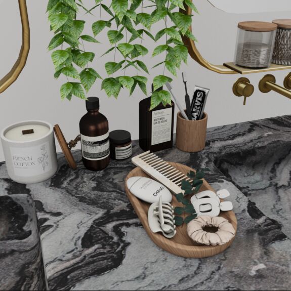 Pietra SET: Stylish Bathroom Decor 4 sims 4 cc pietra set by ts4novvvas 3