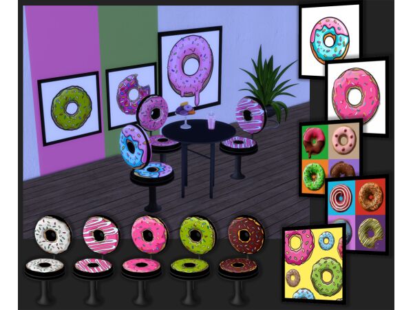 Flower Pillows & Rugs Set 9 sims 4 cc pillows rugs set flower 37