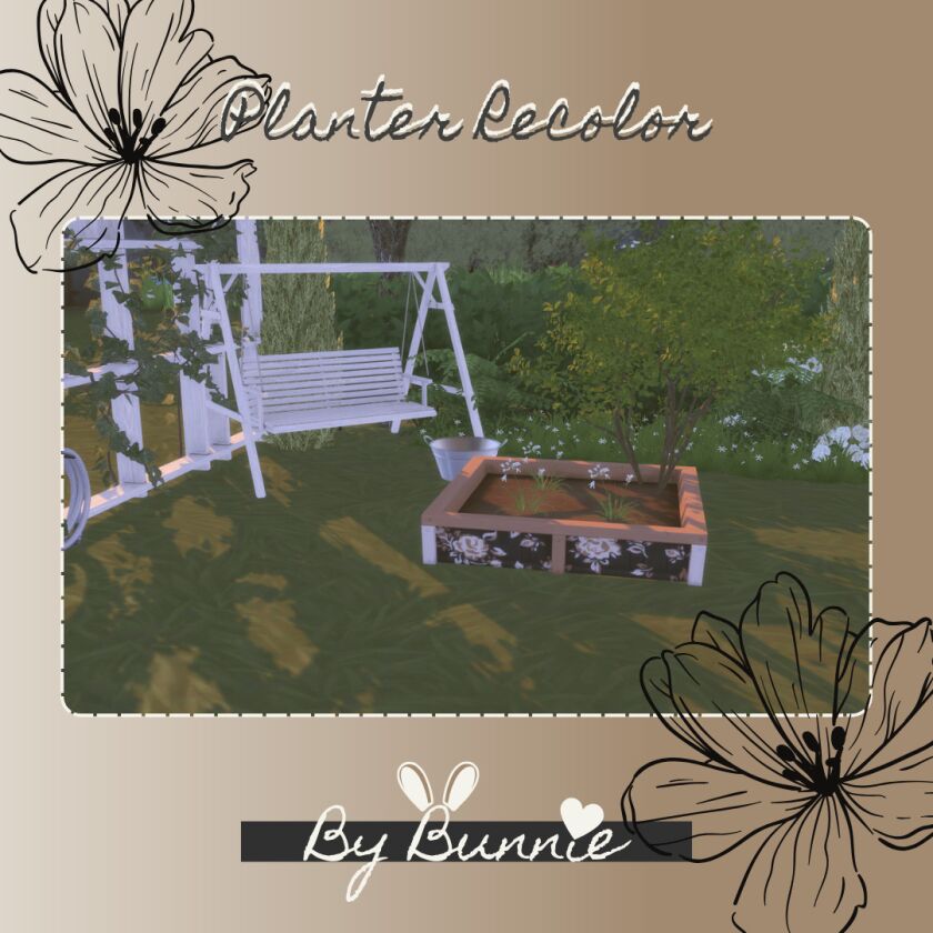 Planter Recolor 1 Planter Recolor Sims 4 CC