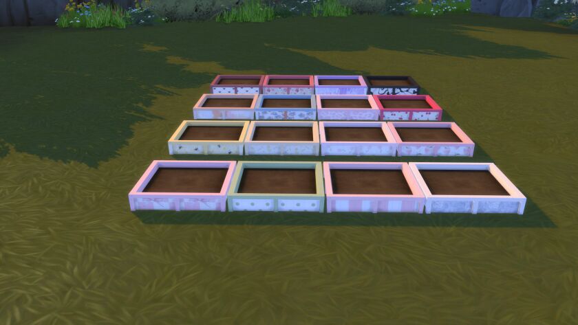 Planter Recolor 4 sims 4 cc planter recolor 45 swatches all members 2