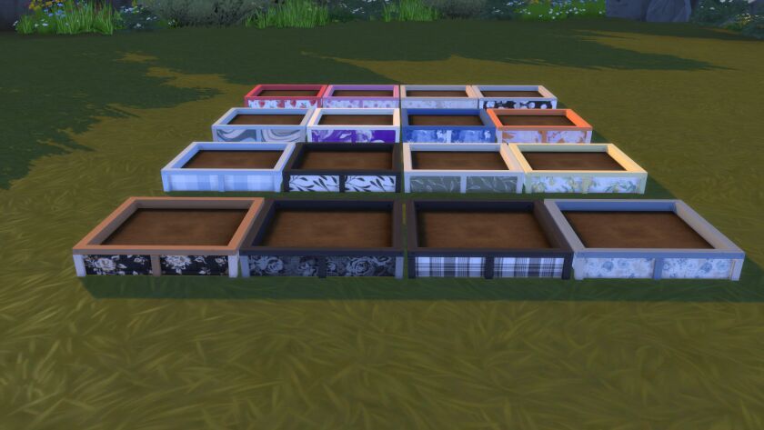 Planter Recolor 2 sims 4 cc planter recolor 45 swatches all members 4