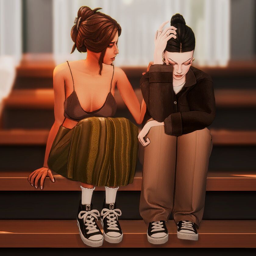 Adult Ladder Talk Poses 8 sims 4 cc poses for adult ladder talk 3