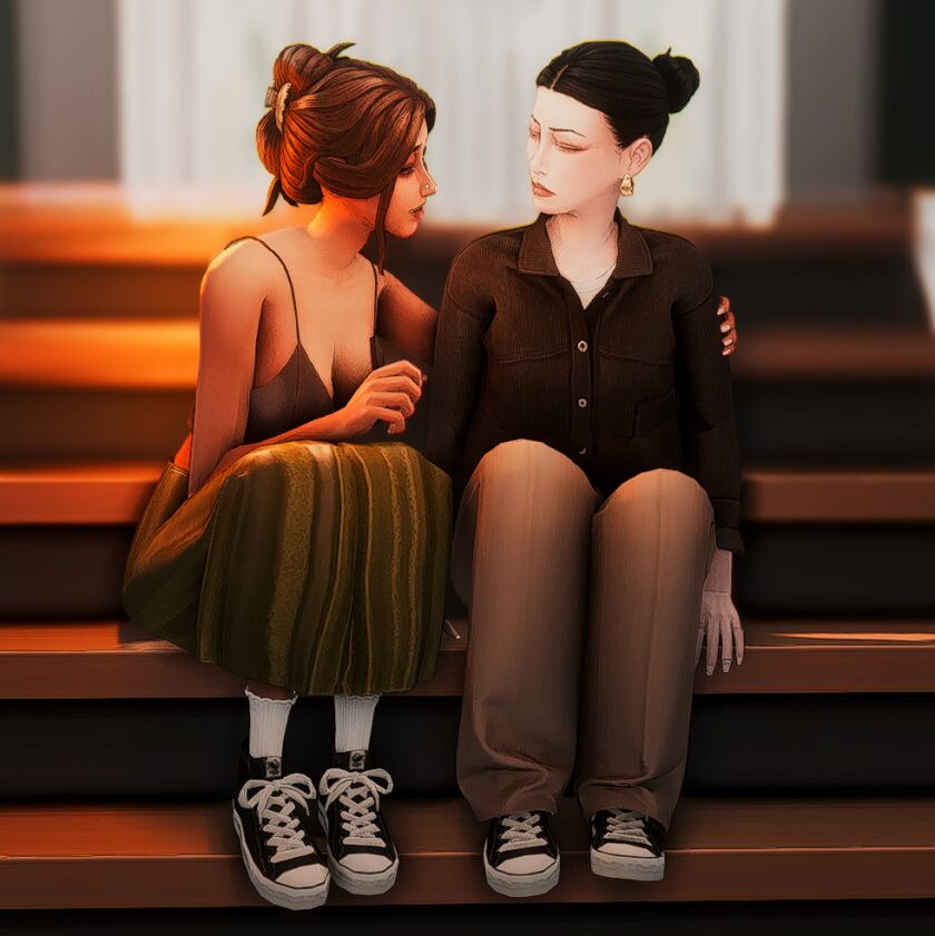 Adult Ladder Talk Poses 3 sims 4 cc poses for adult ladder talk 7
