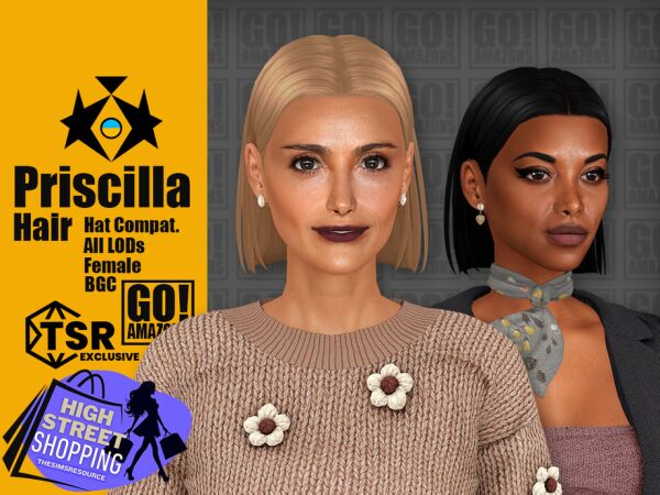 Priscilla by GoAmazons 1 Priscilla by GoAmazons Sims 4 CC