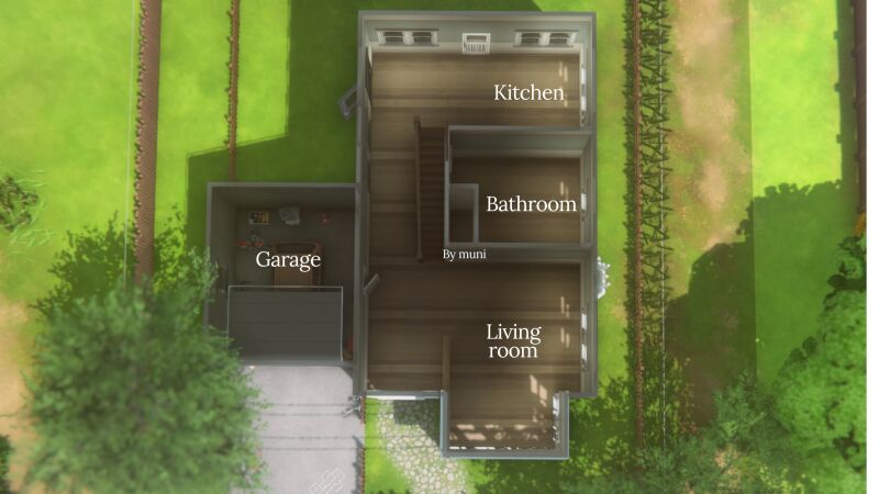 Charming 3BR Home on Prosperity Lane 3 sims 4 cc prosperity lane shell 3br 1bth by muni05 5